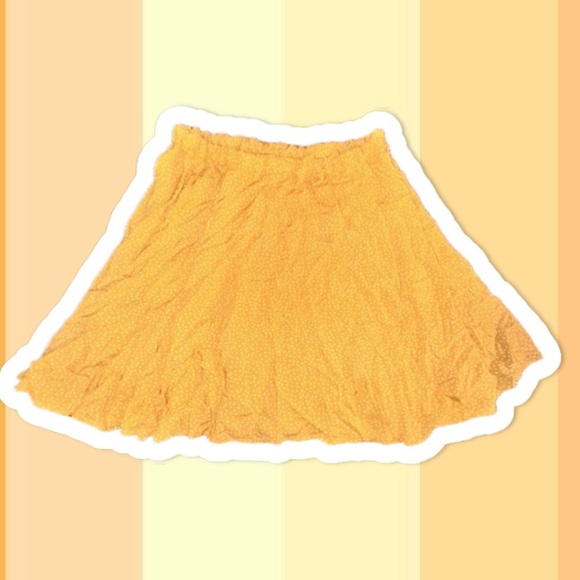 Marianne yellow pokadot skirt - Picture 2 of 4